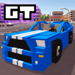 blocky car racer racing game