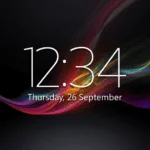 digital clock weather widget